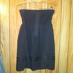 xhilaration black strapless dress